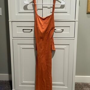 Orange Sleeveless Dress